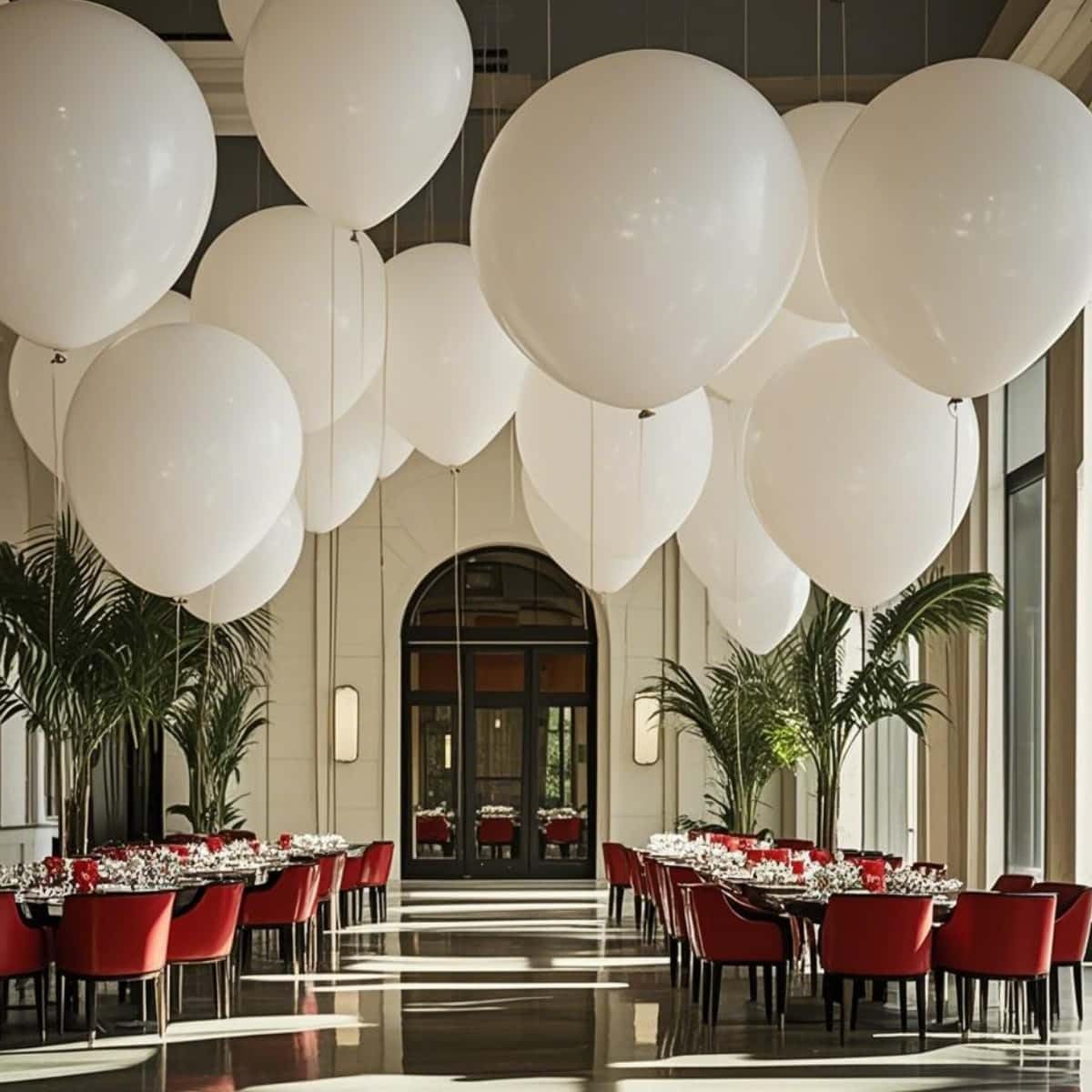 50 Pack White Balloons 24 Inch White Latex Party Balloon for Wedding, Birthday, Baby Shower and More