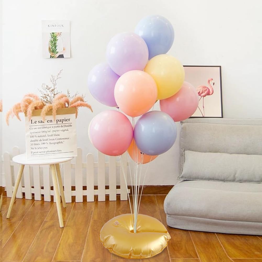 8 Pack Golden Water Bag for Wedding Arch Stands, Heavy Duty Water-Filled Base Weights for Party Backdrop Metal Frames, Thickened Water Fillable Base (8 PCS)