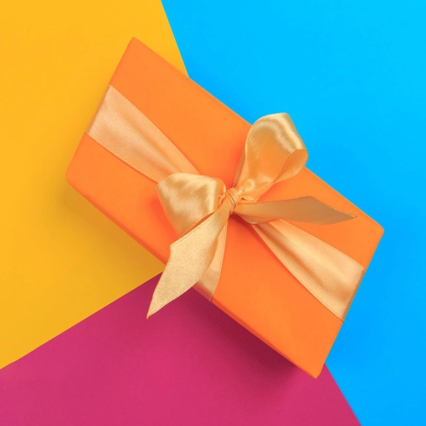 Vanhench Orange Wrapping Paper Roll 17.5"×963" (80/1/4FT), Orange Kraft Paper Roll,Solid Color Art Kraft Craft Paper Roll for Gift Wrapping, Birthday, Bouquet Flower Poster Bulletin Board Paper