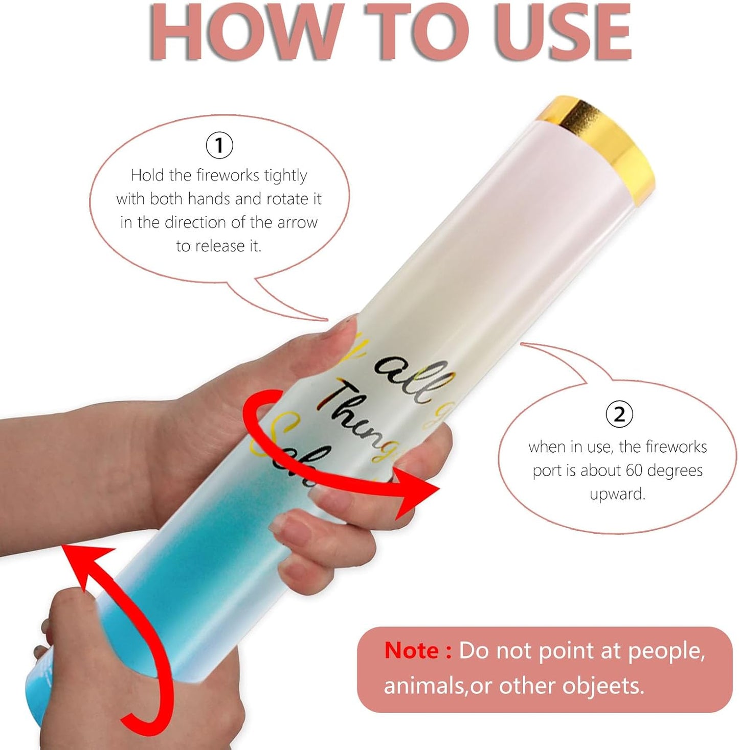 6 Pack Gender Reveal Confetti Cannon, 12 Inch Pink Biodegradable Confetti Poppers for Girl Gender Reveal, Birthday, Wedding, Baby Celebration, Parties