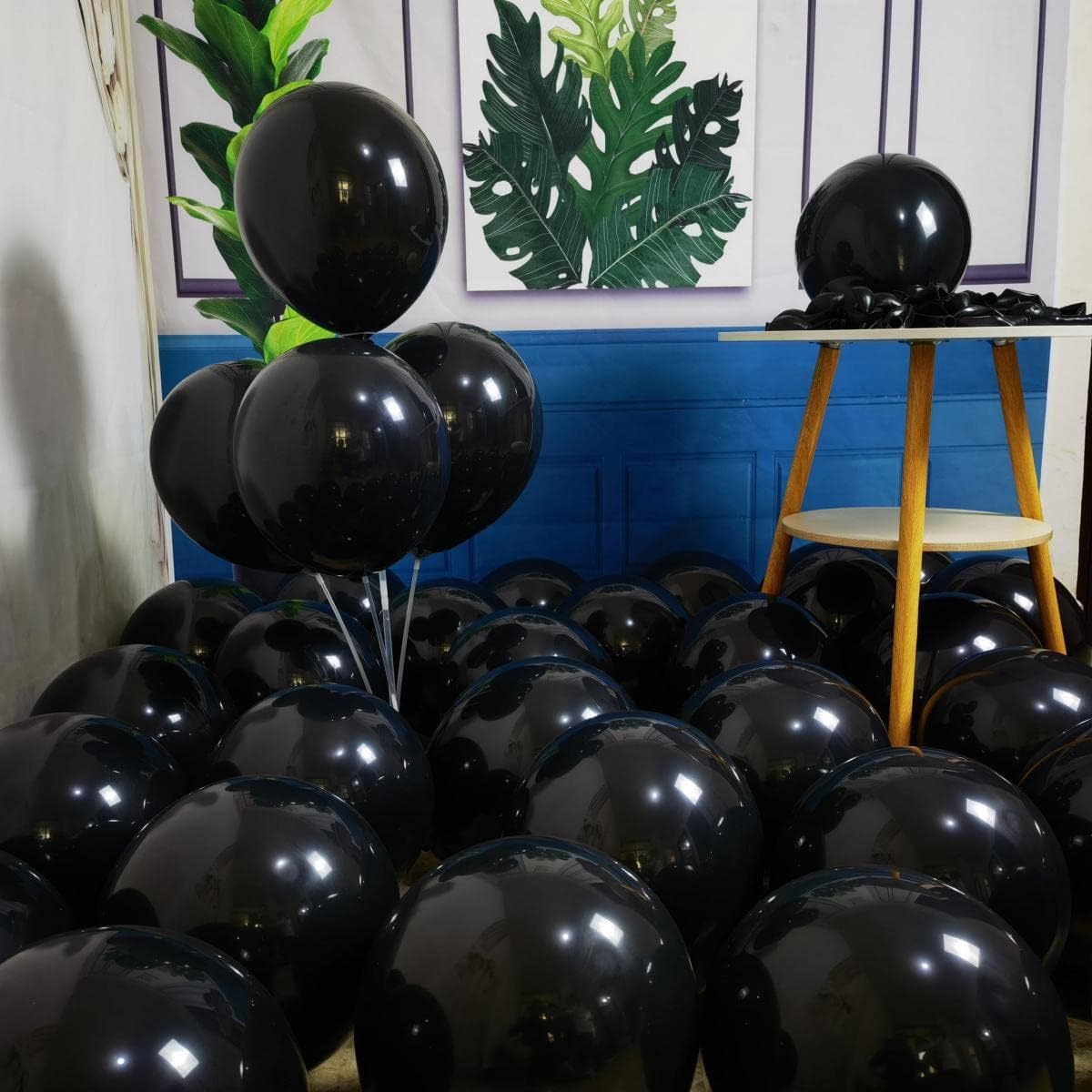 300 Pack Black Balloons 12 inch Black Latex Party Balloon Bulk for Various Party Events Decorations