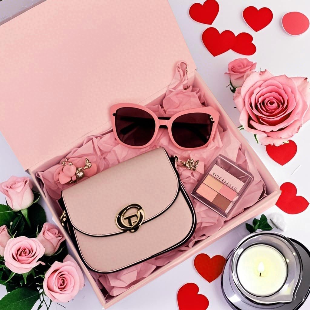 Rinrda Large Pink Gift Box,13.75"x9"x4.5", Gift Boxes with Magnetic Lids for Presents Closure Gift Packing for Birthday,Christmas, Halloween,Wedding,Bridal Gifts,Mother's Day Gift Packging