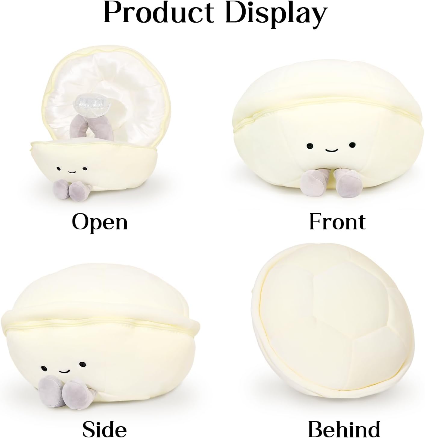 Drawelry Ring Box Plush Pillow Box Princess Diamond Ring Shell Case Throw Pillows Funny Soft Stuffed Dolls Sofa Bed Car Decor Pillow for Women Girls Wedding Birthday Gifts