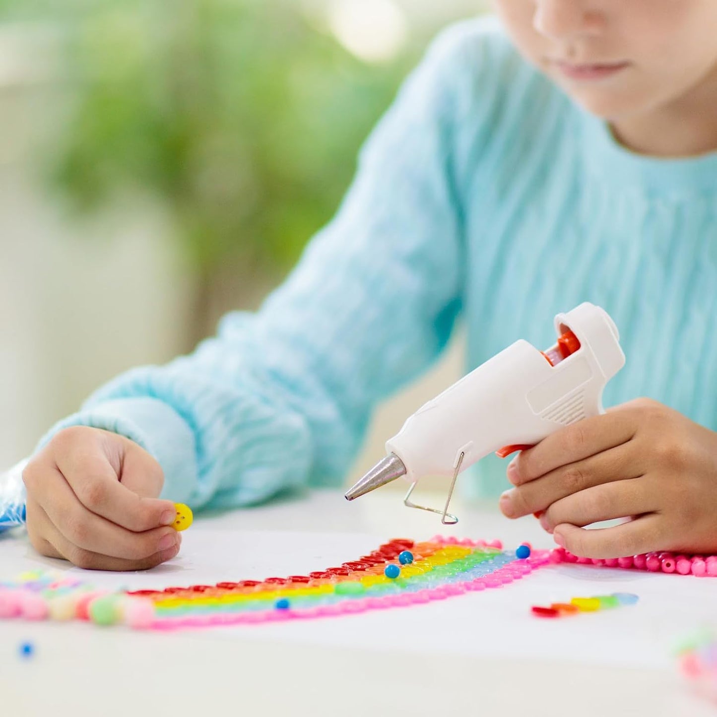 HARFINGTON 10pcs Hot Glue Sticks 0.28" Dia x 7.87" Long EVA Mini Hot Melt Adhesive Glue Stick for Hot Melt Gun Wood Plastic Glass Flowers Fabrics Foam, Brown