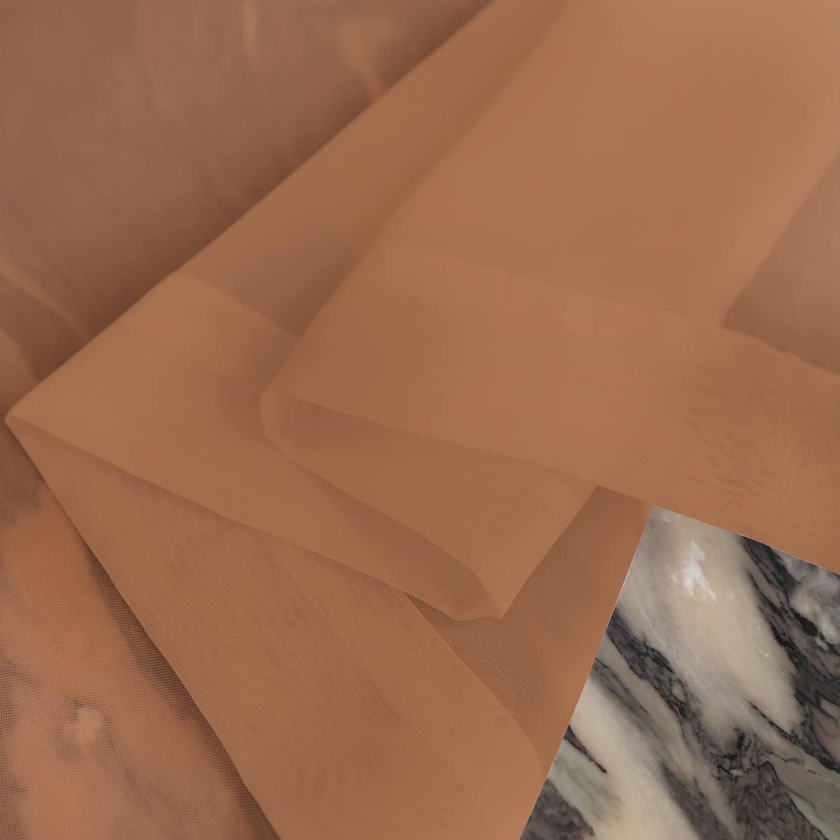 Window Brown Sheer Curtains 60 x 95 Inches 2 Panels - Rod Pocket Clear Curtains for Living Room, Bedroom, Kids Room, Yard, Patio, Parlor, Sliding