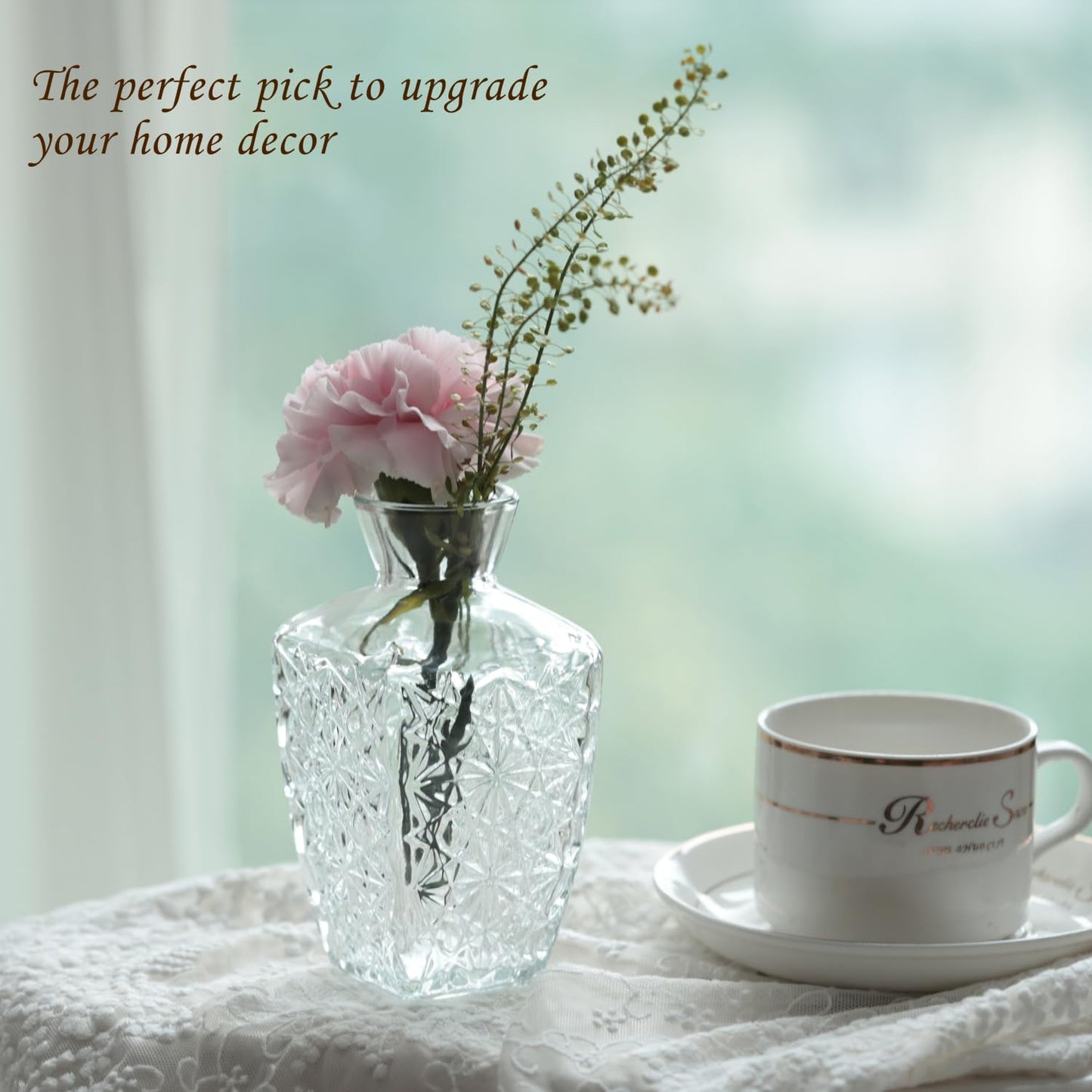 Bud Vases Set of 36,Small Vases for Centerpieces, Glass Bud Vase in Bulk, Mini Vintage Flowers Vase for Wedding, Home Table Decor,Christmas,Party Decoration,Clear