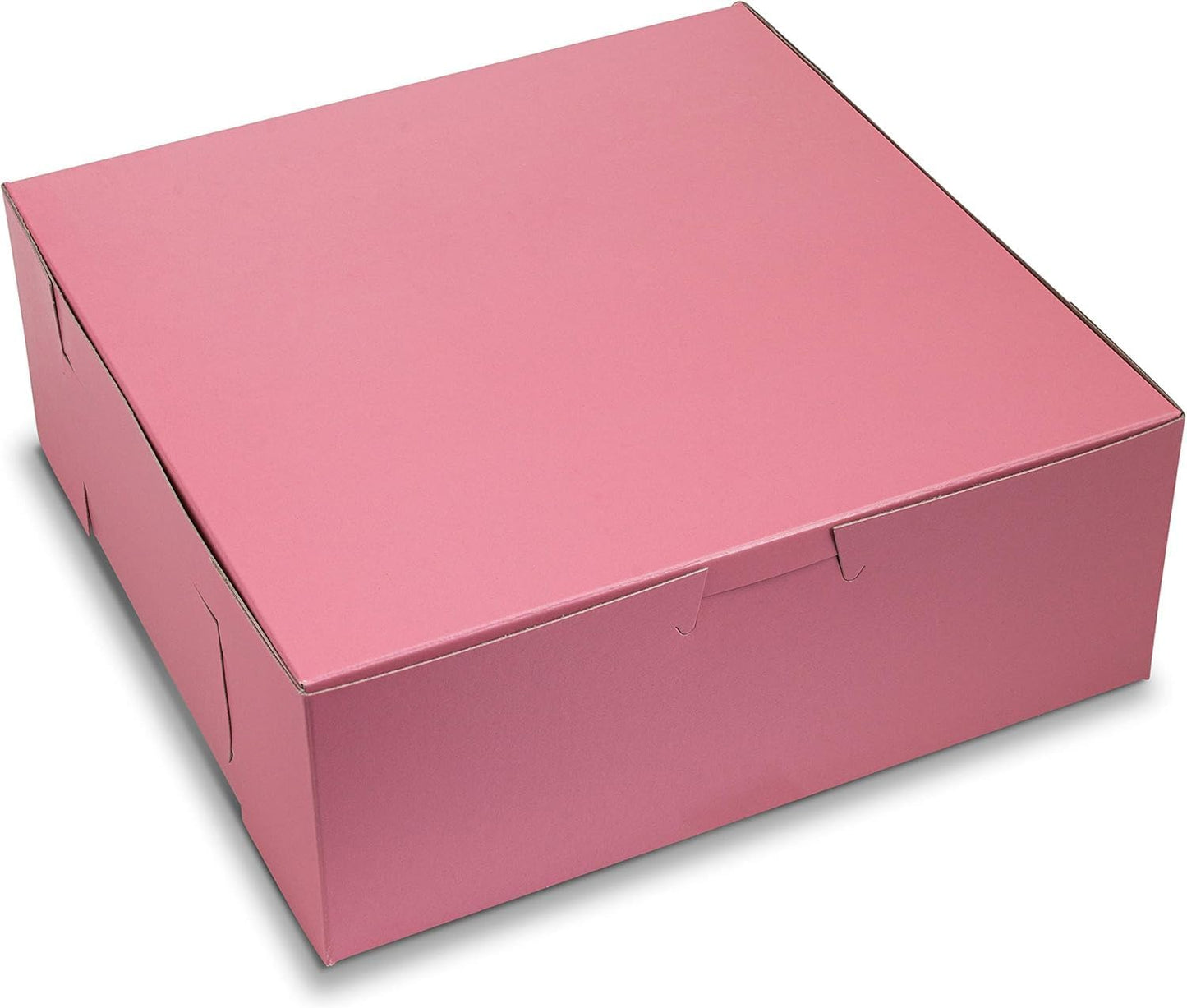 MT Products Pink Cupcake Boxes 8" x 8" x 3" - Bakery Boxes No-Window (Pack of 250) - Made in the USA