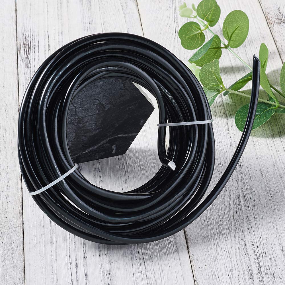 Fashewelry 22.96 Feet 6mm Aluminum Wire Black Bendable Metal Craft Wire for Beading Jewelry Craft Making
