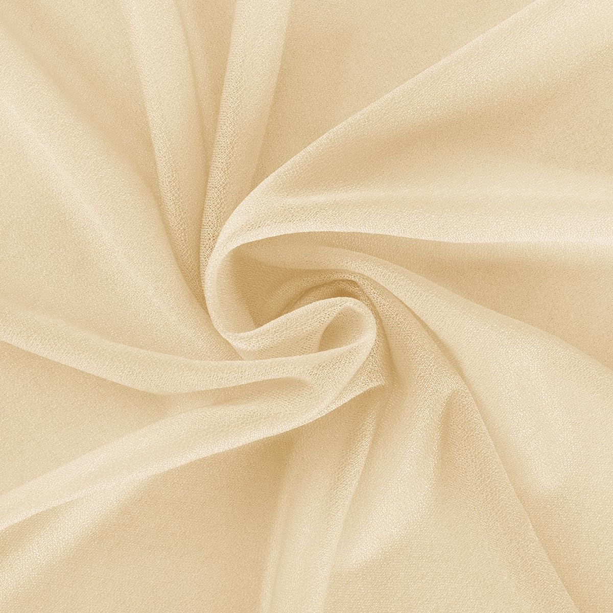 Champagne 2 Panels Wedding Arch Draping Fabric 29" x 20Ft Sheer Drapes Outdoor Curtain for Wedding Party Baby Bridal Shower Arch Ceiling Backdrop Decor
