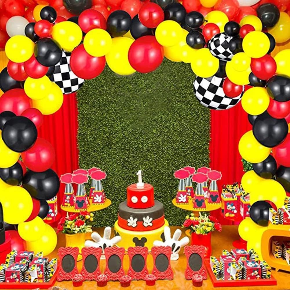 300 Pack Red Black and Yellow Balloons - 5 Inch Mini Red Black Yellow Latex Small Balloons - 100 of Each Colors for Party Balloons Arch Wreath Assorted Colors Decorations