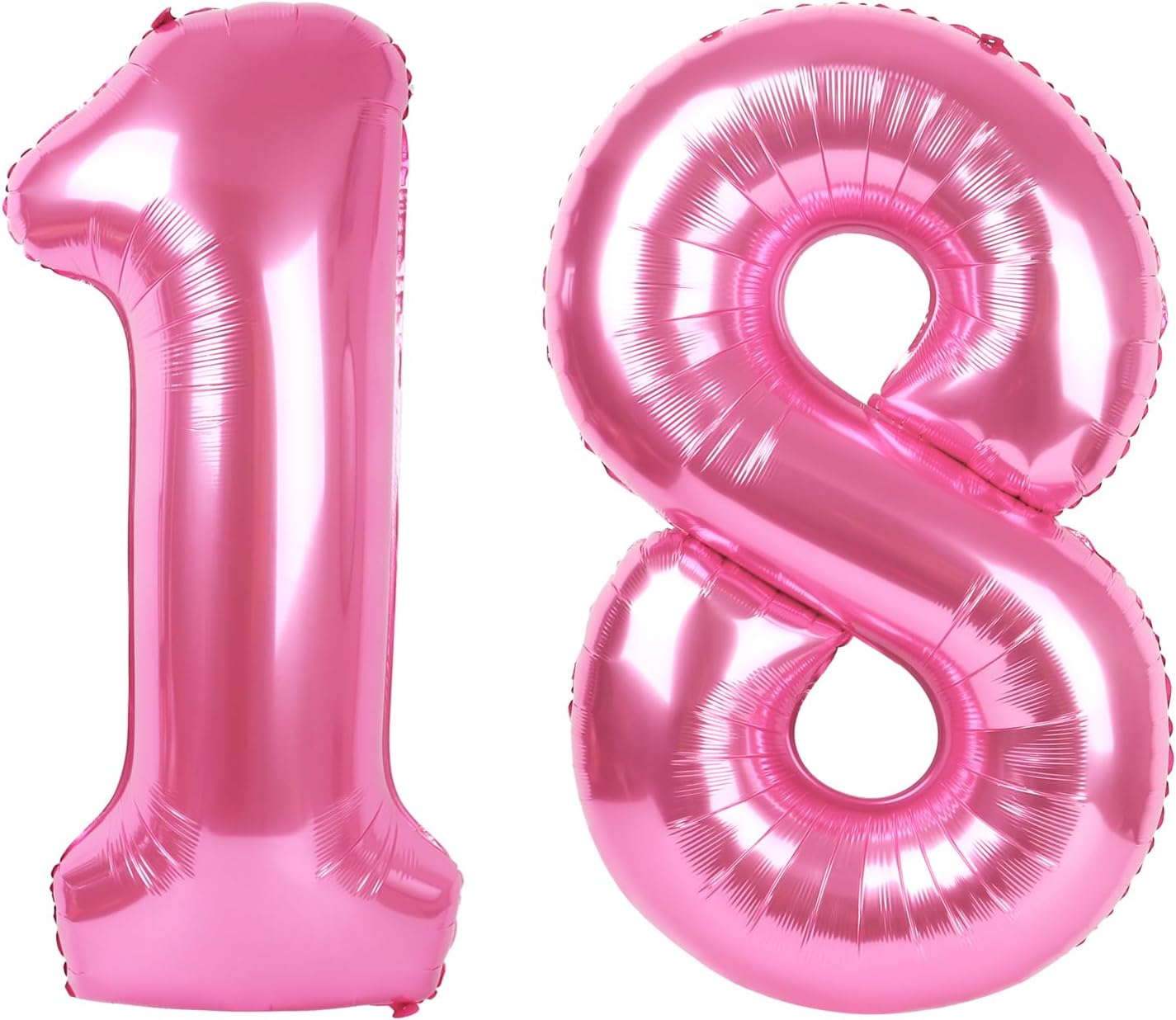 number pink 18 balloon