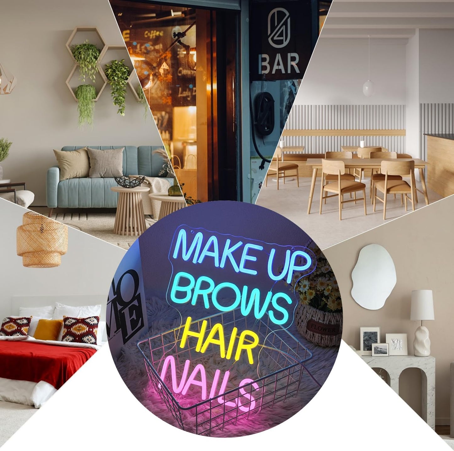 Makeup Studio Neon Sign for Wall Decor, Spa Beauty Room Neon Light,Dimmable Beauty Salon LED Light Up Sign for Bedroom, Business, Salon Decorations