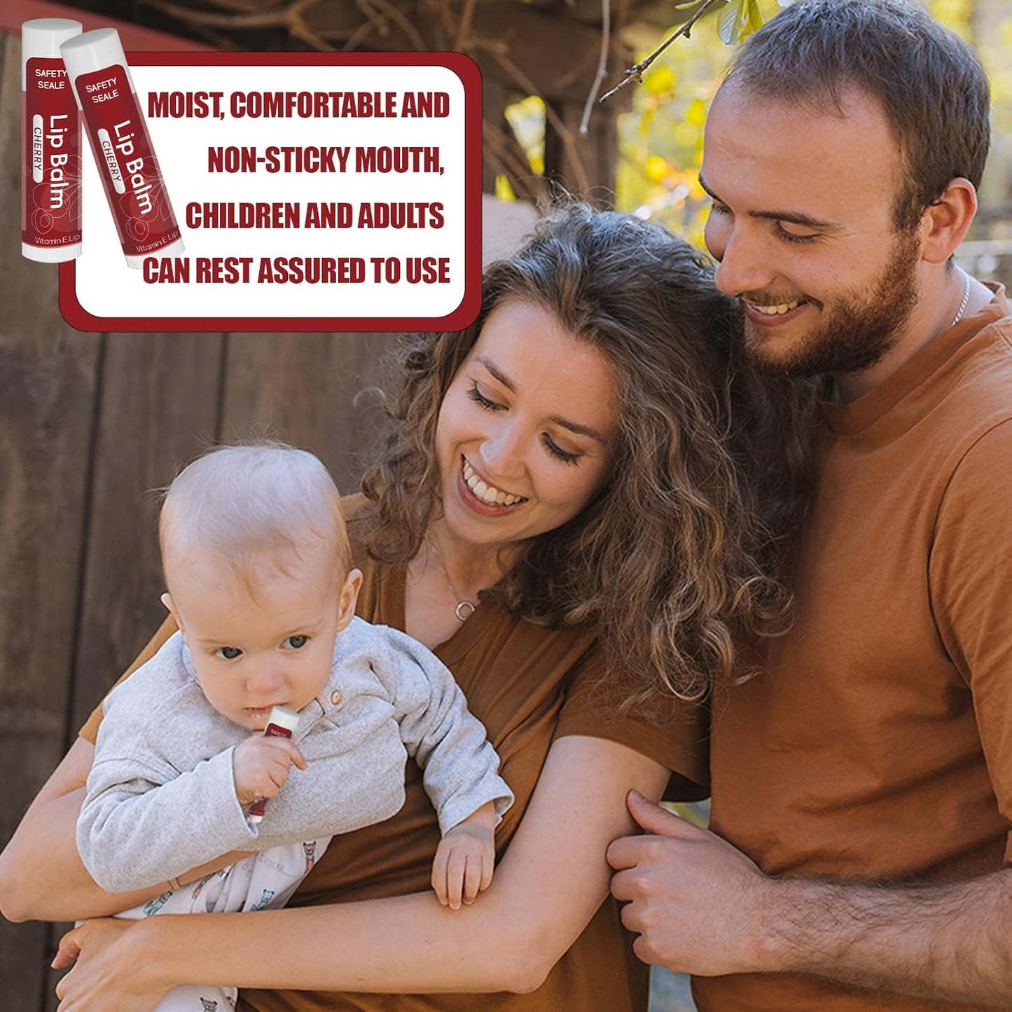 10 Pack Natural Lip Balm Bulk with Vitamin E and Coconut Oil Valentine's Day best choice - Moisturizing, Soothing, and Repairing Dry and Chapped Lips - 10 Flavors - Non-GMO