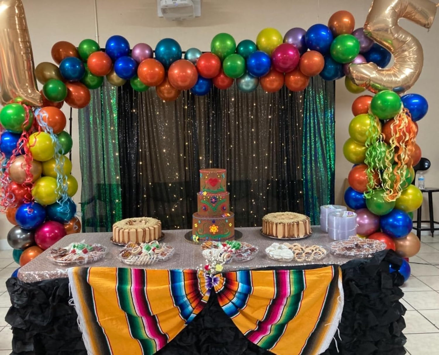 Double-stuffed Metallic Colorful Balloons, 50 Pcs 10 Inch Multicolor Balloons with Double Layer Design for Birthday Party, Wedding, Anniversary, and Celebration Decorations, Includes 10m White Ribbon