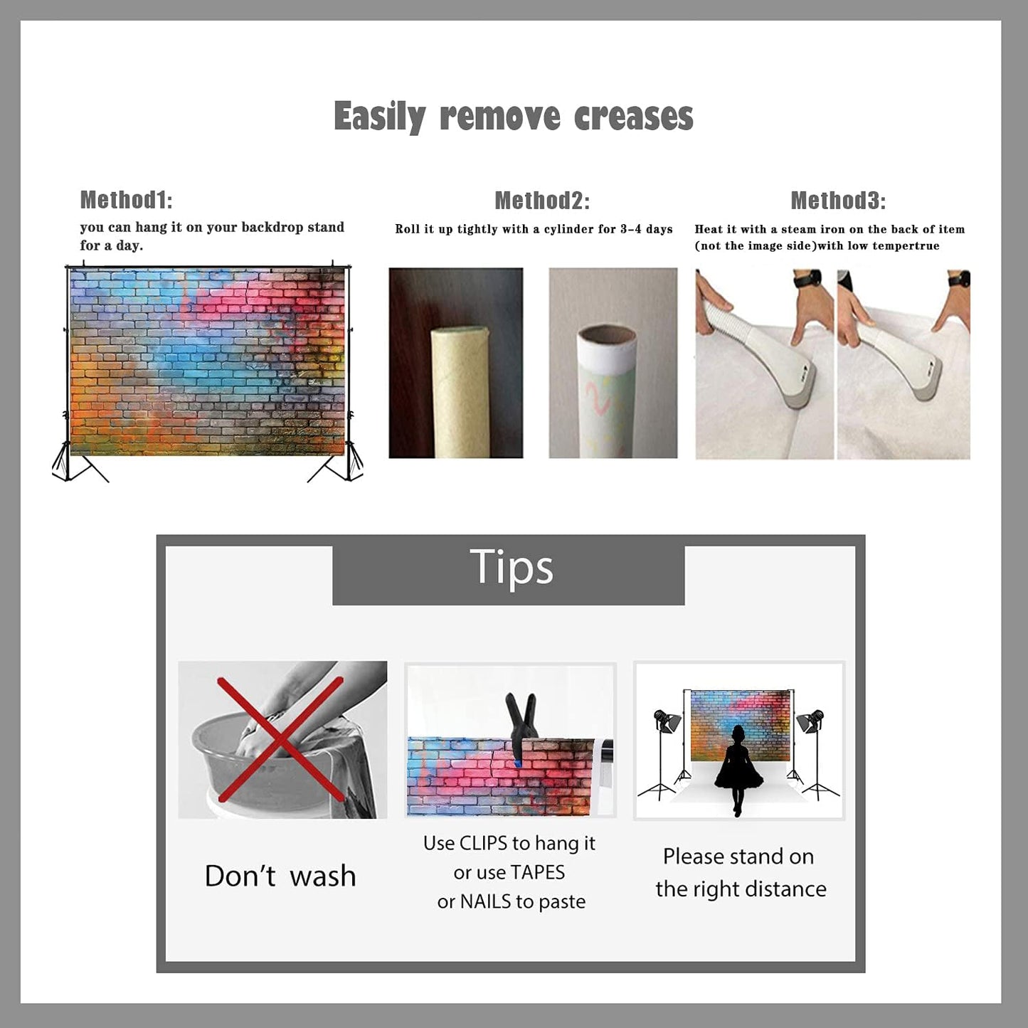 Colorful Graffiti Brick Wall Backdrop 8x8ft β Urban Street Art Background for Photography, Hip Hop Party, Graffiti Theme Event, Studio Wall Decor, Vinyl Photo Booth Banner 081