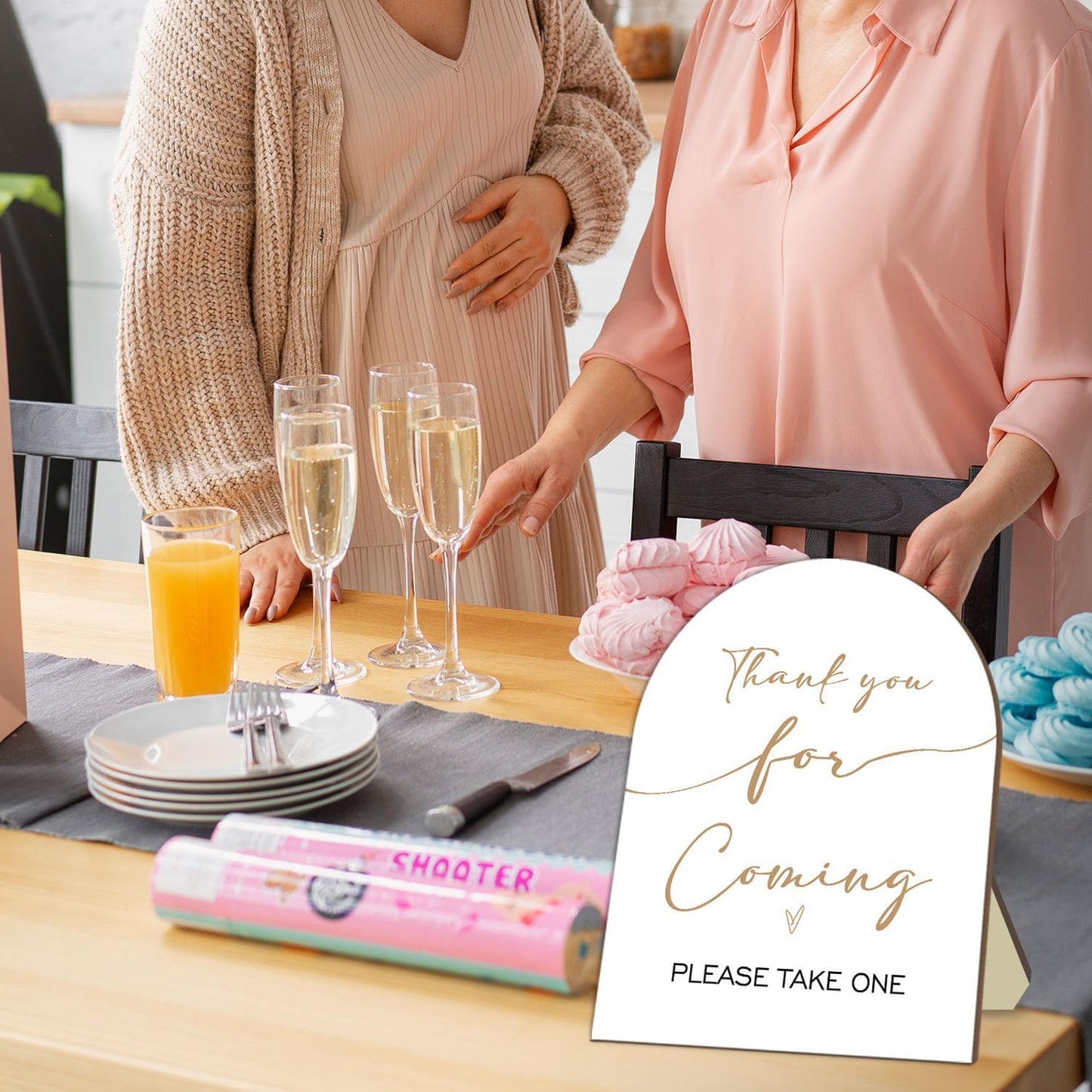 Thank You Sign for Guests, Bridal Shower Baby Shower Decoration Sign, Thank You for Coming Please Take One Sign, Wedding Shower Favors Sign, Birthday Party Decor Supplies, 9 * 11IN