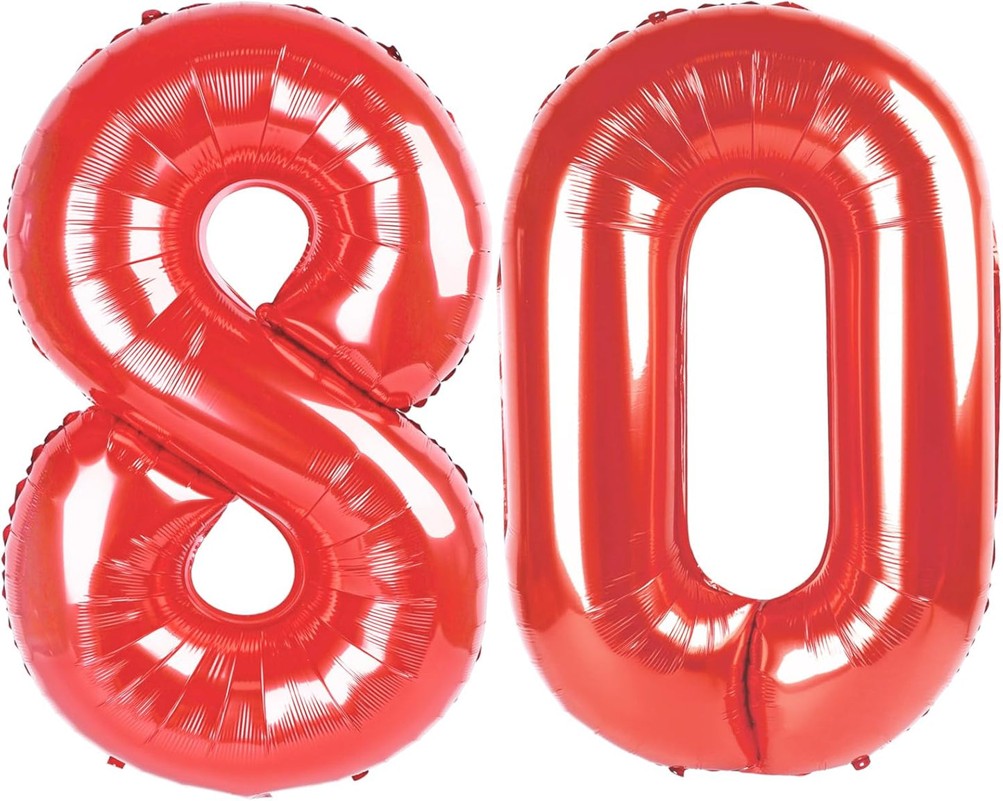 Red 80 Number Balloon