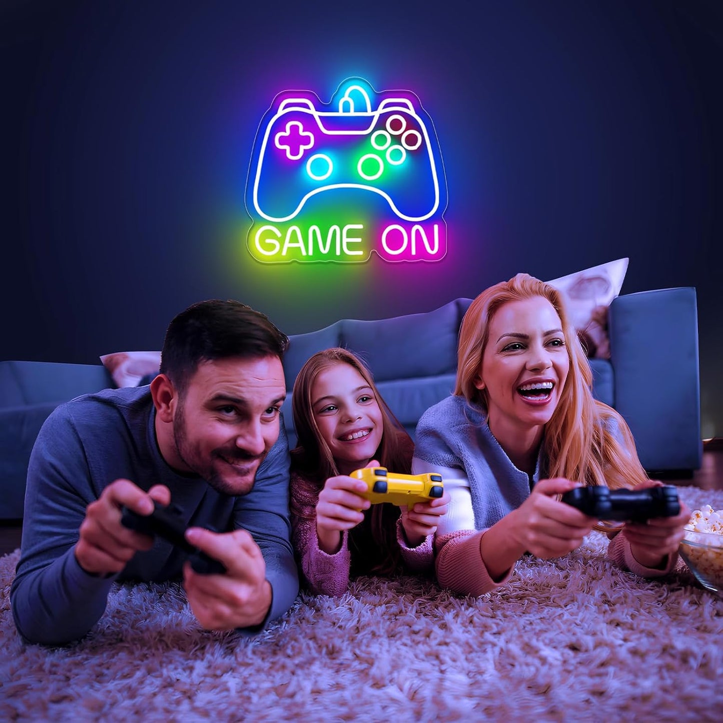 Gamer Neon Sign, Dimmable Neon Controller Sign for Gaming Room Decor, USB Powered Gamepad Shaped Gaming Neon Sign for Teen Boys Room Decor - Best Gifts Led Gaming Sign for Teenage Boys Kids