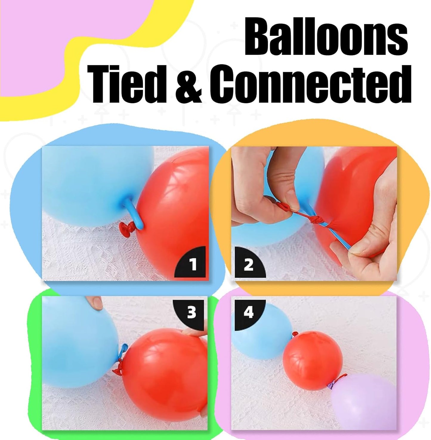 50 Pcs Quick Link Balloons Silver Metallic 6 inch, Latex Linking Balloons for Balloon Wall/Arches/Chains, Birthday Party Wedding Anniversary Graduation Arch Party Decor (silver)