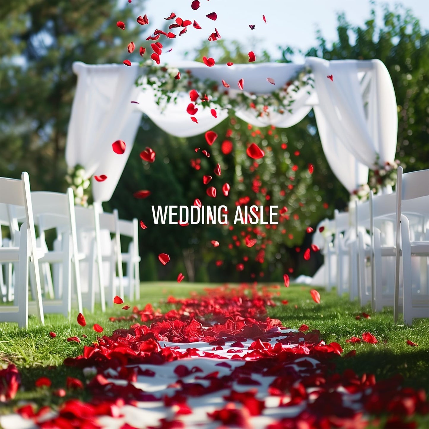 Rosaura Real Preserved Rose Petals 50g(1.75oz) for Wedding Decor, Romantic Nights - Includes Bonus Lucky Surprise Pack! (red)