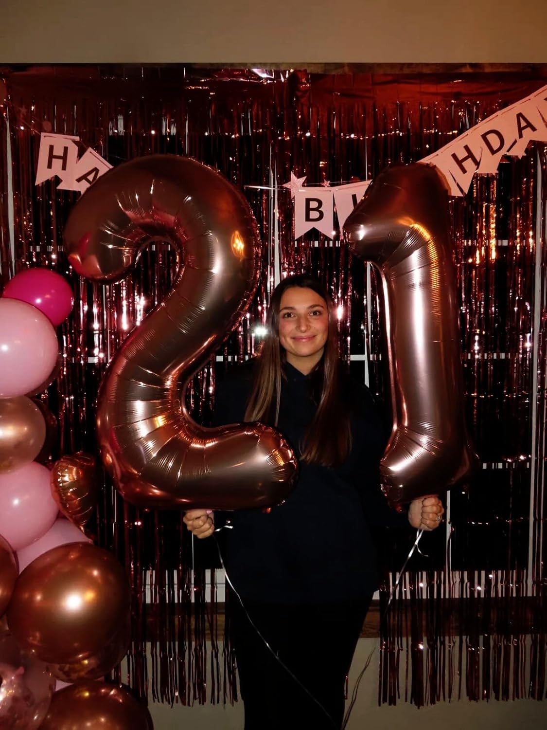 Dark Brown Number 1 Balloon 40 inch, Number 1 Birthday Balloon for Boy Girl, Coffee Brown Foil One for 1st 10 11 12 16 18 Birthday Party, Anniversary Celebration Number Balloons Decorations