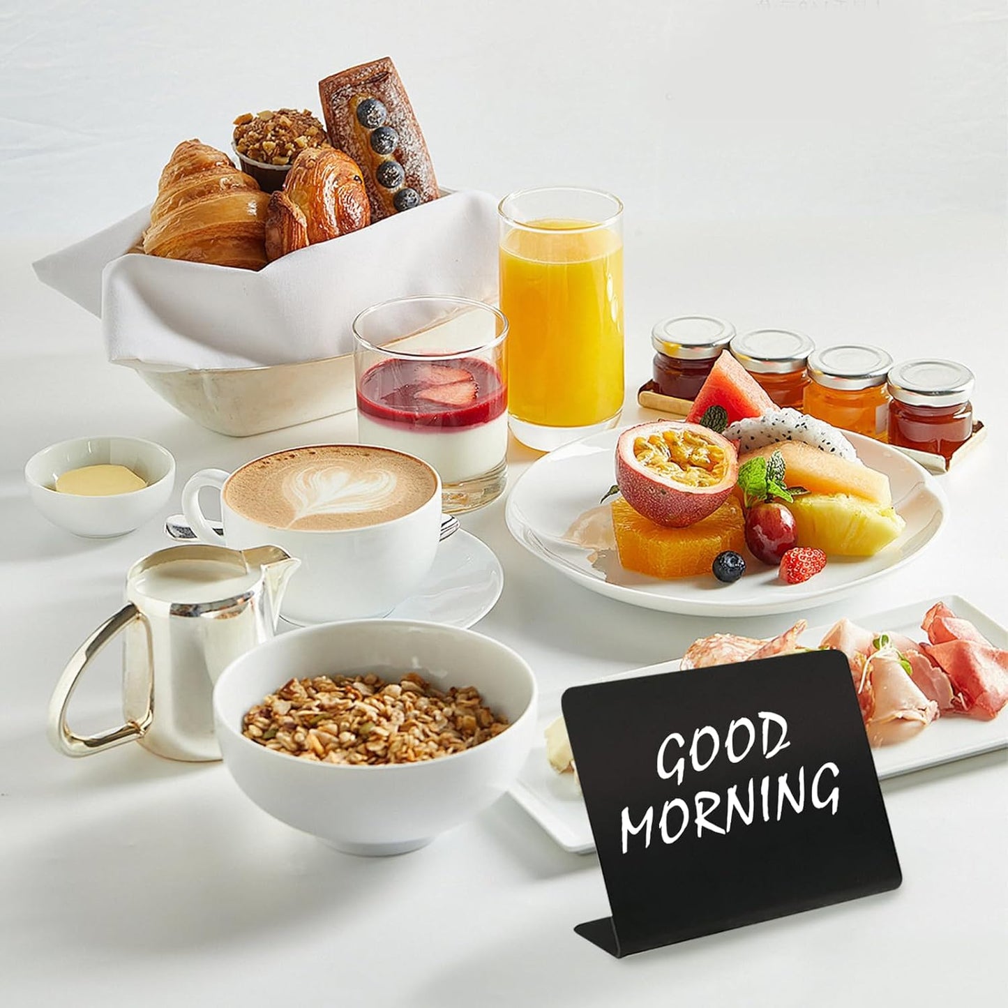 50 Pcs Mini Chalkboard Signs, 4"x3" Food Labels for Weddings Birthday Parties Message Board Signs Buffet Bakery and Retail