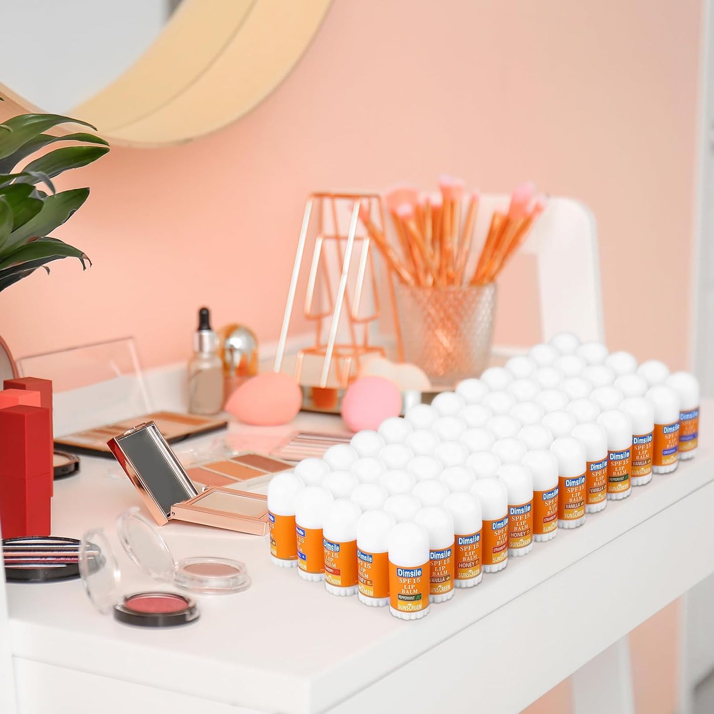 25 Pcs Mini Sunscreen Lip Balms Bulk Spf 15 Lip Balms Sticks with Sunscreen Teacher Nurse Volunteer Employee Appreciation Gifts Bulk Staff Team End of Year Coworkers Gifts for Women Men