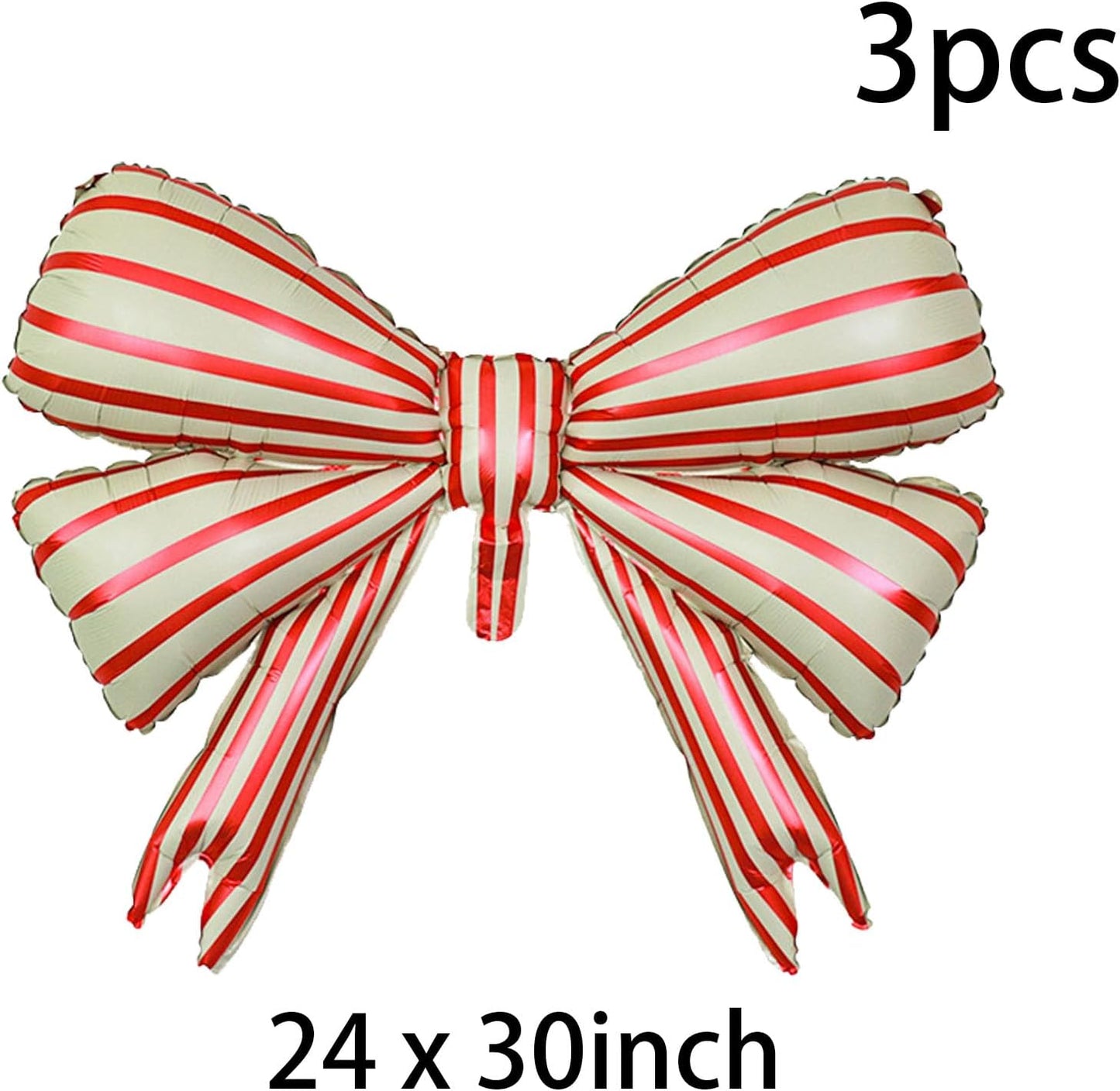 36 Inches Bow Foil Balloon Huge Bowtie Pink Balloon for Baby Shower, Wedding, Kids Theme Party Decoration (Red)