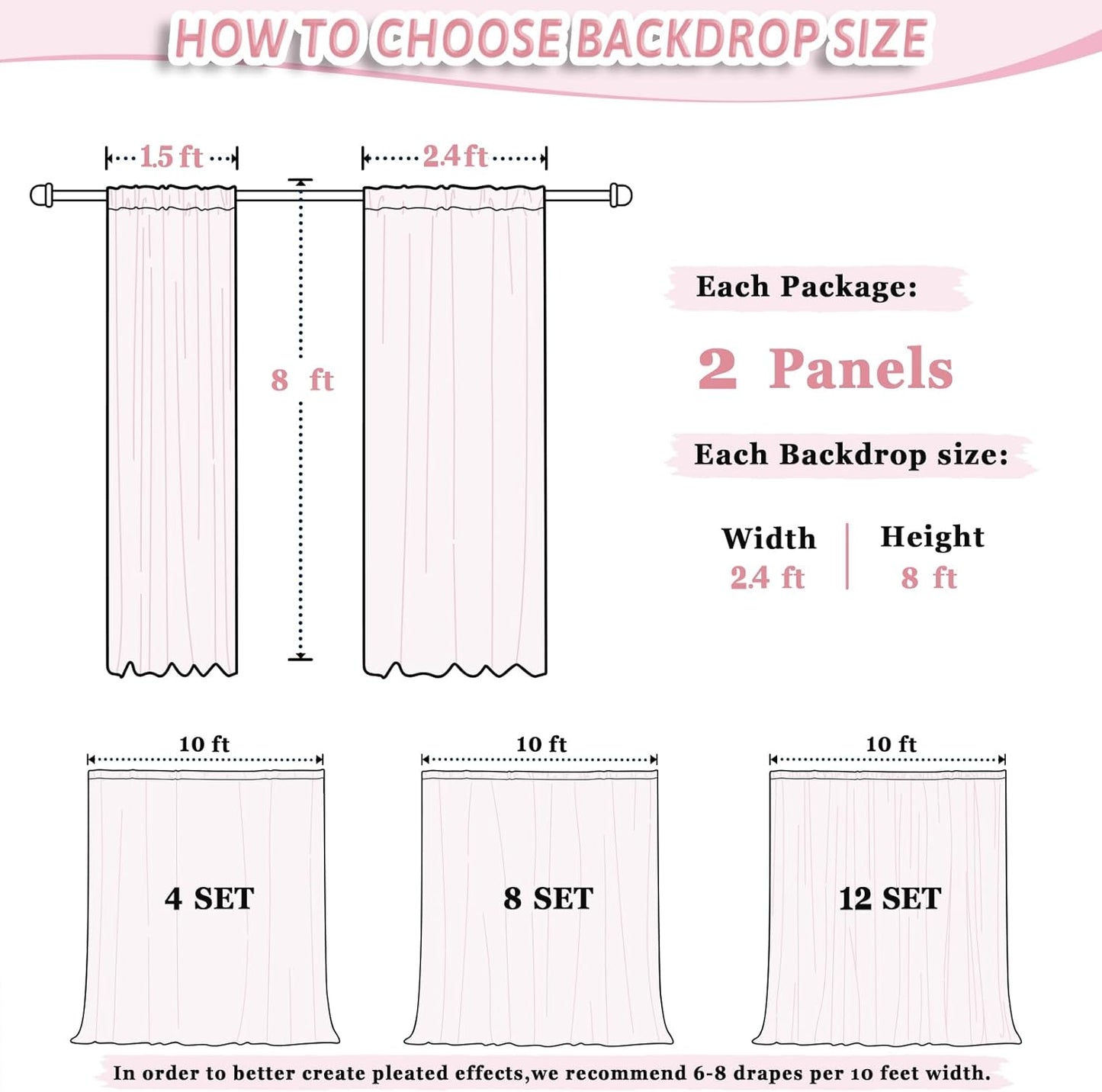 DUOBAO Chiffon Backdrop Curtain 96 Inch Length 2 Panel 29 Inch Width Wedding Backdrop Drapes Yellow Sheer Curtains Panels Tulle Fabric Photography Backdrops for Party