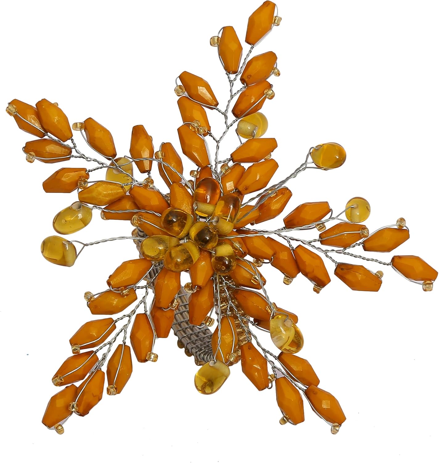 Napkin Rings Set of 12 for Dining Table Decoration Parties Everyday Metal Napkin Holder Leaf Gold (Pack of 12)