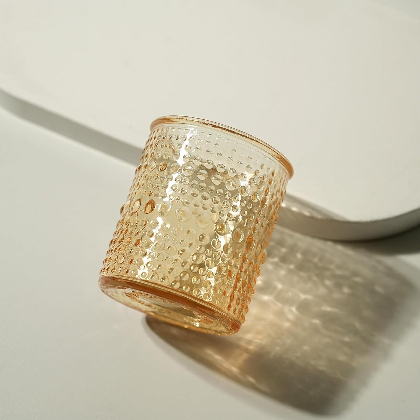 36ps Gold Votive Candle Holders, Tea Light Candle Holder Glass for Table Centerpiece, Candle Holders for Wedding, Bridal Shower and Tea Party Decorations (Gold)