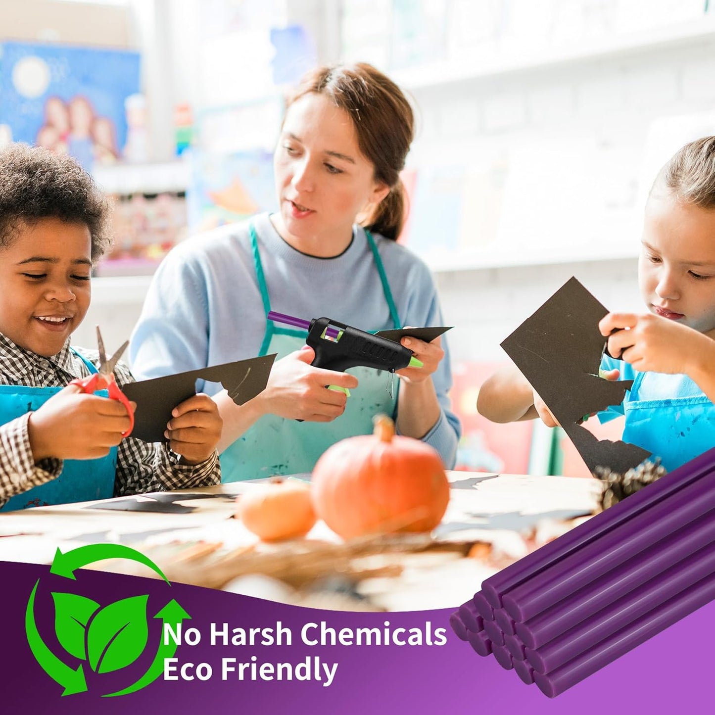 MATUFF Purple Hot Glue Sticks Full Size 0.43” Dia x 8” Long, 20 pcs Hot melt Adhesive Glue Sticks, All-Purpose Colored Glue Gun Sticks for DIY Purple Crafting Arts and Wedding Cards, Sealing (Mauve)