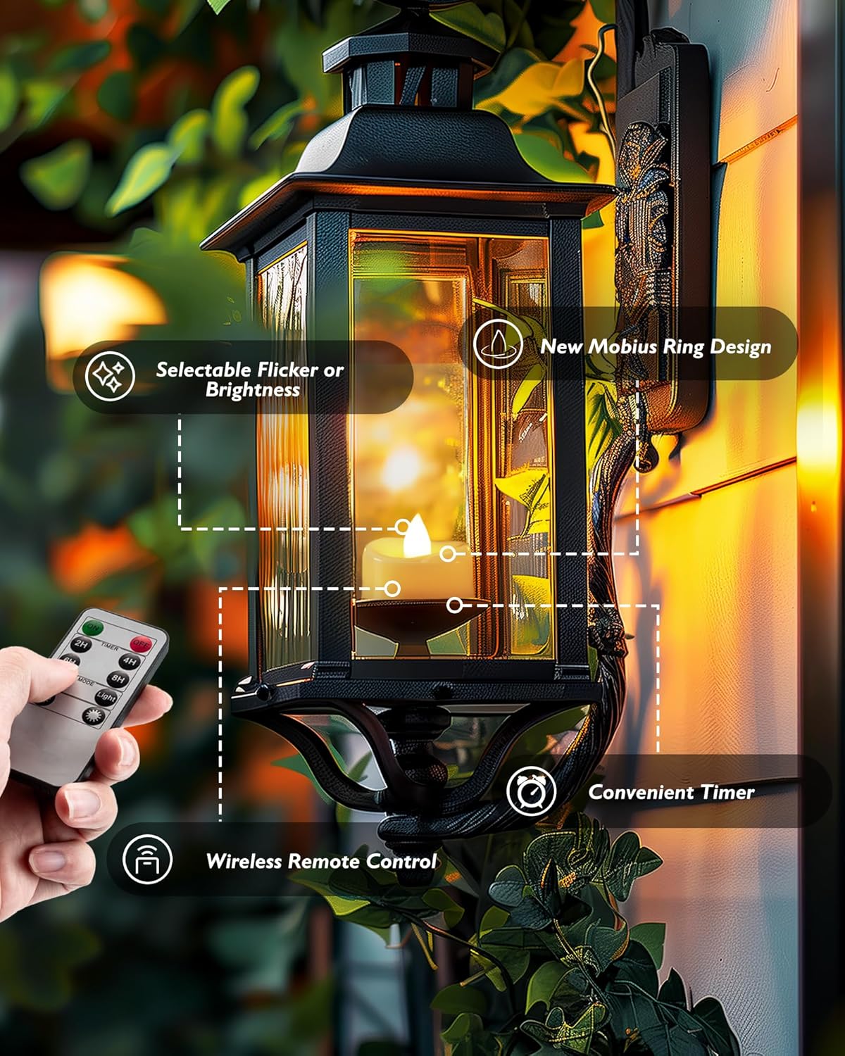 Remote Candles, 24 Pack Flameless Tea Lights Candle Battery Operated, 400+Hours LED Tea Lights with Remote, Timer Battery Votive Candle for Holidays Wedding Home