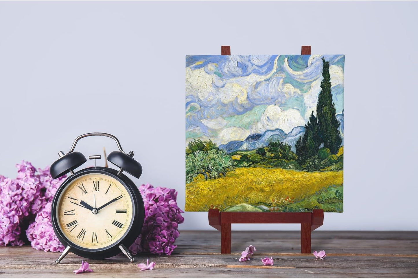 9 Inch Tabletop Easel Stand | Small Canvas Painting Display Easel Stand - Walnut | Canvas Paintings, Arts & Crafts, Frames, Wedding | Kids, Artists, Adults (4-Pack)