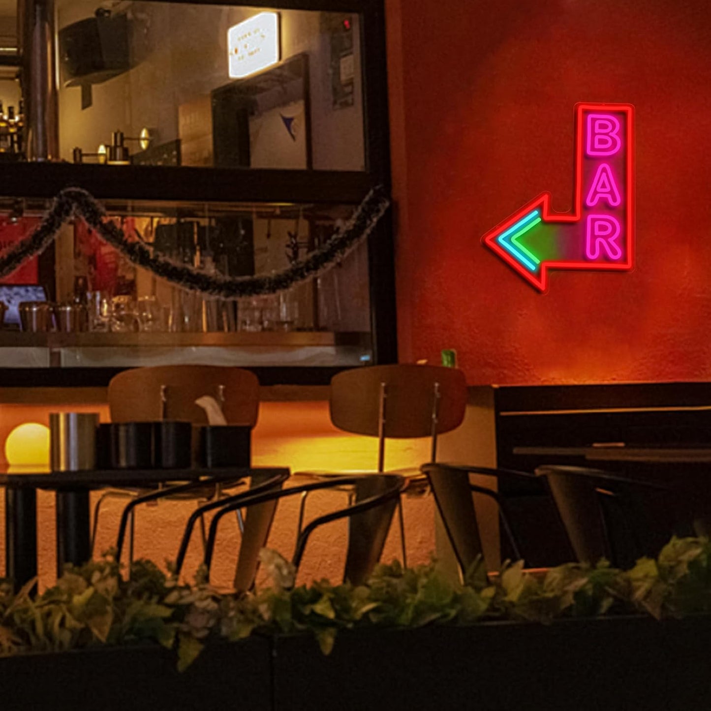 Bar Neon Sign with Dimmer switch, Colorful Bar Led Neon Light Pink Letter Light up Sign for Beer Pub Club Party Wall Decor(16.54 * 12.6In)