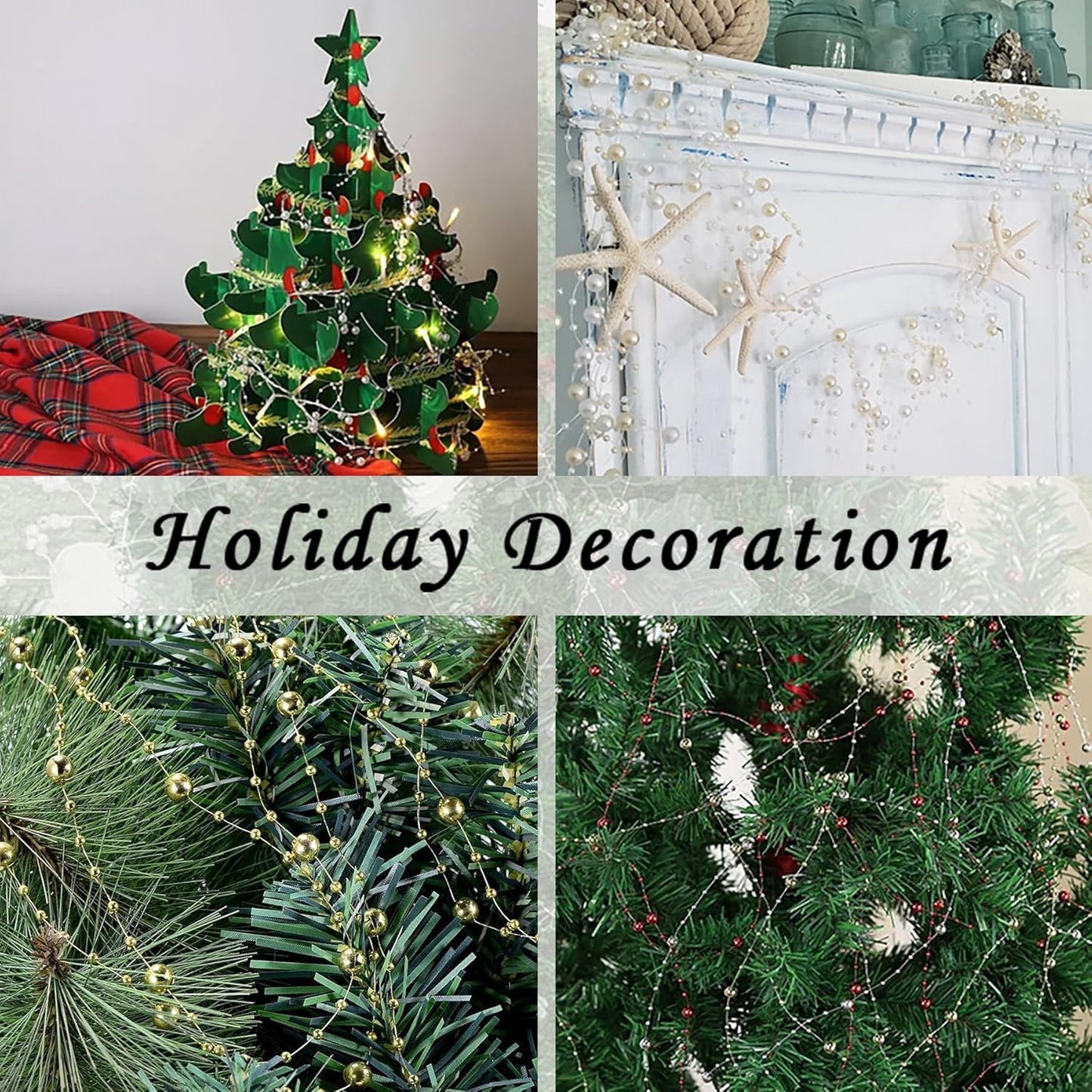 50 PCS Artificial Pearl String Beads - 10+5mm Black&White Floating Beads for Centerpieces, Vase Fillers, Wedding, Birthday Party, and Candle Decor