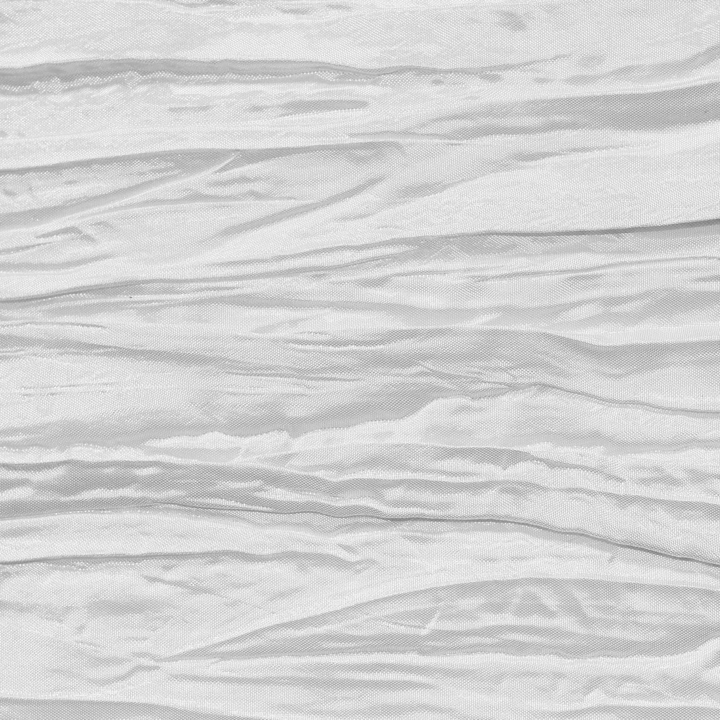 YOUR CHAIR COVERS - 60 x 102 inch Rectangular Crinkle Taffeta Tablecloth - White, Rectangle Table Linens for 6 ft Rectangular Tables, Wedding Crushed Table Cloth