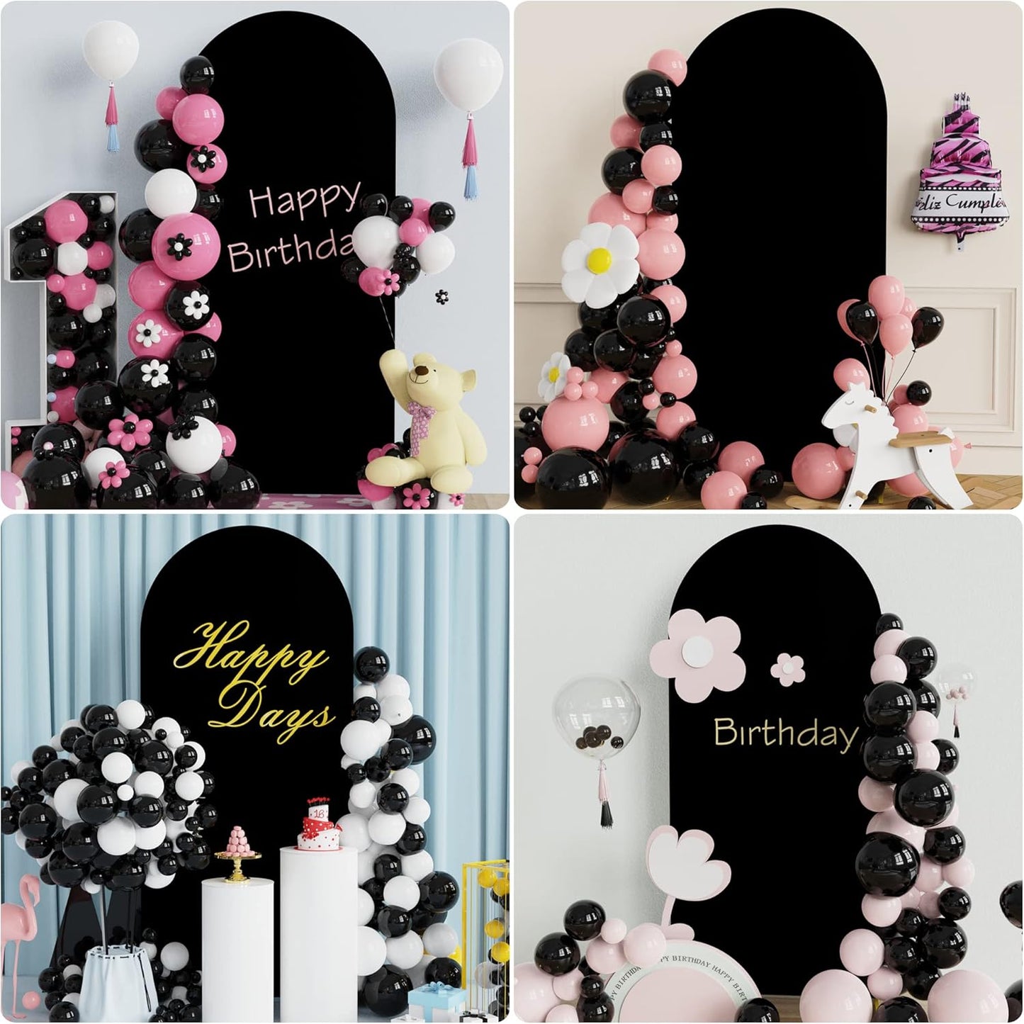 Wokceer 6 FT Wedding Arch Backdrop Stand and Arch Cover Metal Arch Stand with Arch Stand Cover for Birthday Party Wedding Ceremony Bridal Baby Shower Event Decor