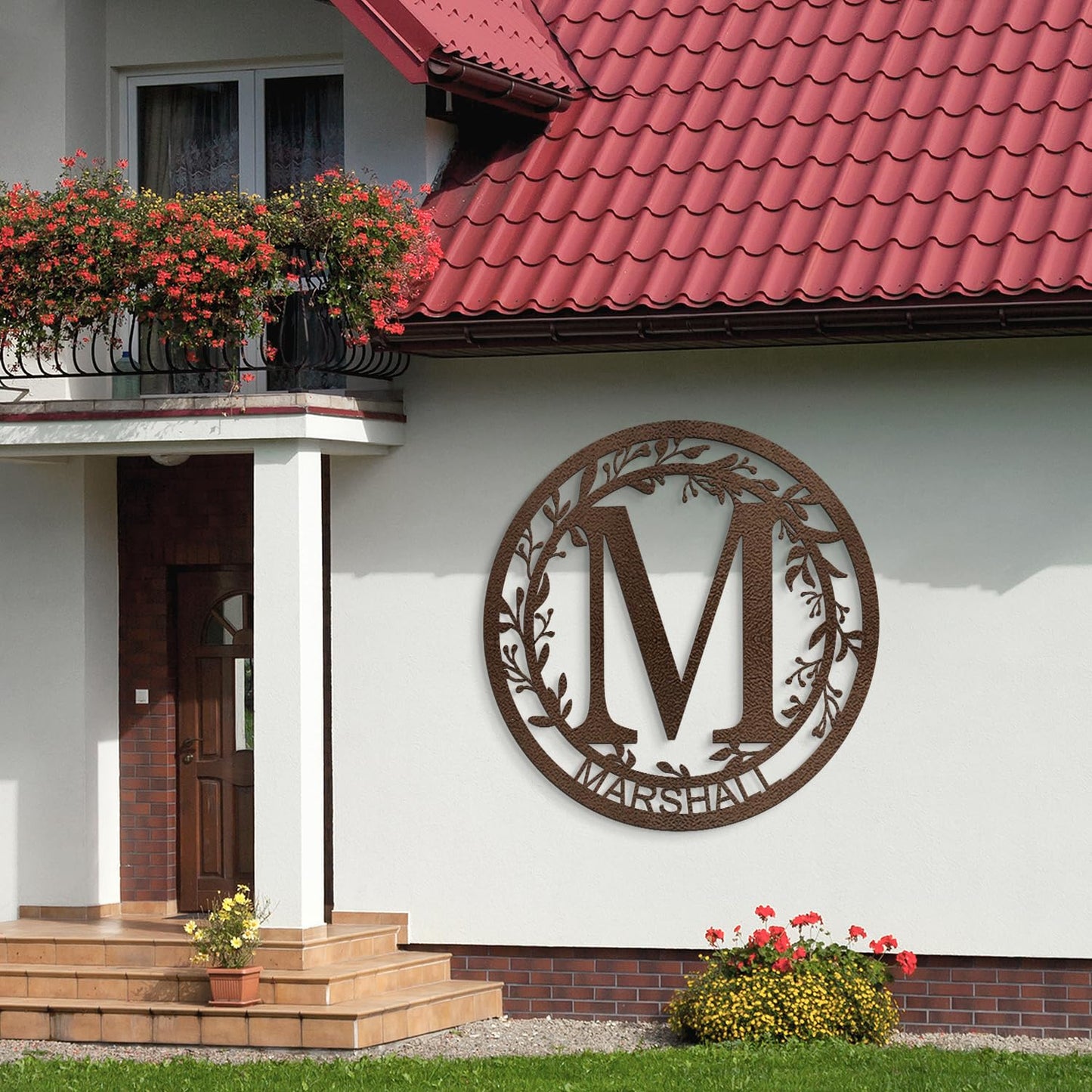 Custom Metal Signs Metal Name Sign Metal Wall Art Split Letter Monogram Wall Decor Metal Wall Art Last Name Sign Family Name Sign Personalized Wedding Gift Fire Pit Sign Outdoor Decor Cabin Sign