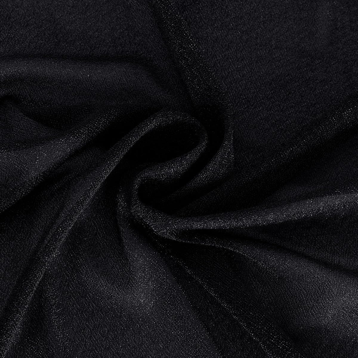 Black Wedding Arch Draping Fabric 29" x 20 FT Black Drapes for Backdrop Sheer Curtains Wedding Drapes for Romantic Bridal Baby Shower Decorations Ceremony Birthday Party Fall Outdoor Events