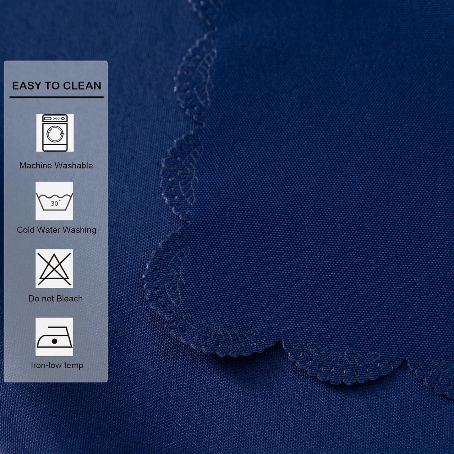 Small Square Navy Tablecloth 36 x 36 Inch Polyester Fabric Washable Table Cover Decorative Wrinkle Resistant Solid Color Table Cloth for Kitchen Dinning Party Wedding Camping