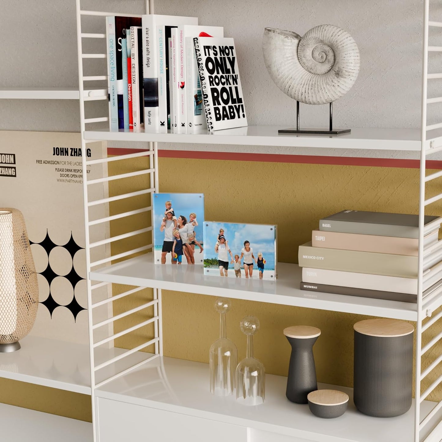 4x6 Acrylic Picture Frame 3 Pack, 20mm Thick Magnetic Double Sided Display 20% Thicker- Frameless Clear Transparent Photo Frame for Desktop/Tabletop, Self Standing with Microfiber Cloth