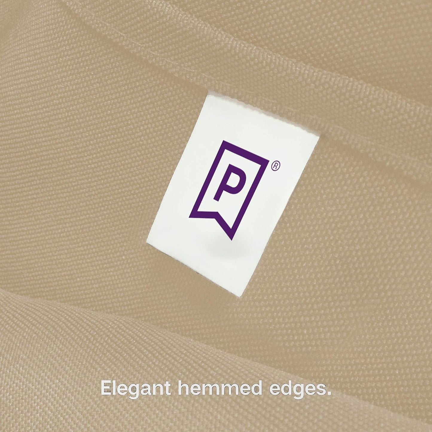 Gee Di Moda Square Tablecloth - 52 x 52 Inch Beige Table Cloth for Small Square or Round Tables - Heavy Duty Washable Fabric - for Buffet Table, Holiday Party, Dinner, Wedding & Baby Shower