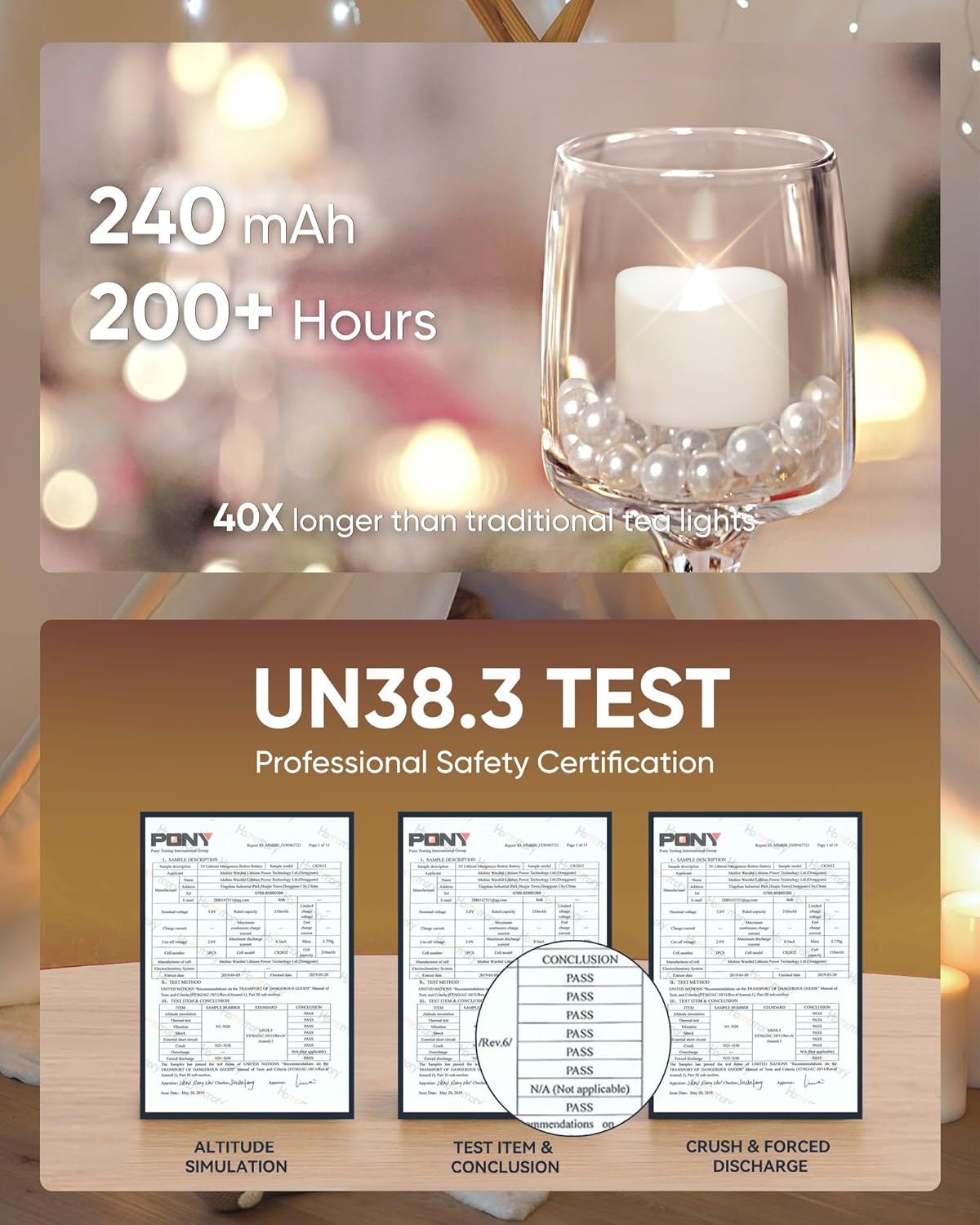 Homemory 48-Pack Cool White Novelty Flickering Flameless Tea Lights, 200+Hours Battery-Operated LED Fake Candles for Wedding Table Centerpieces,Proposal,Anniversary, White Base, Ø1.5'' × H1.3''