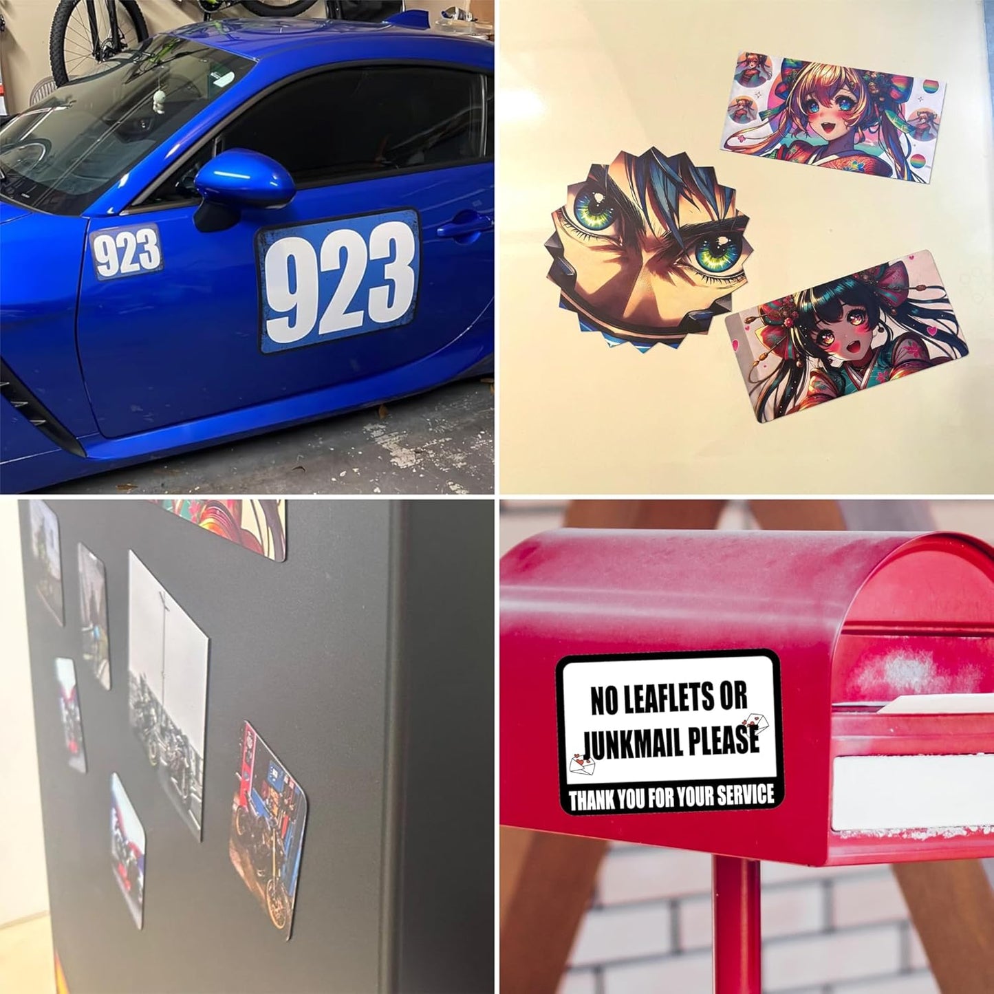 KETABAO β 13" Create Your Own Custom Refrigerator and Car Hexagon Photo Magnets - Personalized Decorative Magnetic Frames