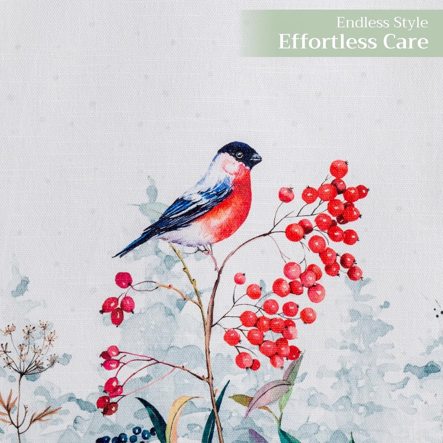 Maison d' Hermine Table Runner 100% Cotton Single Layer Table Runners 72 inches Long for Thanksgiving Christmas Decorations Home Kitchen Dining Party Wedding (Morzine, 14.5" x 72")