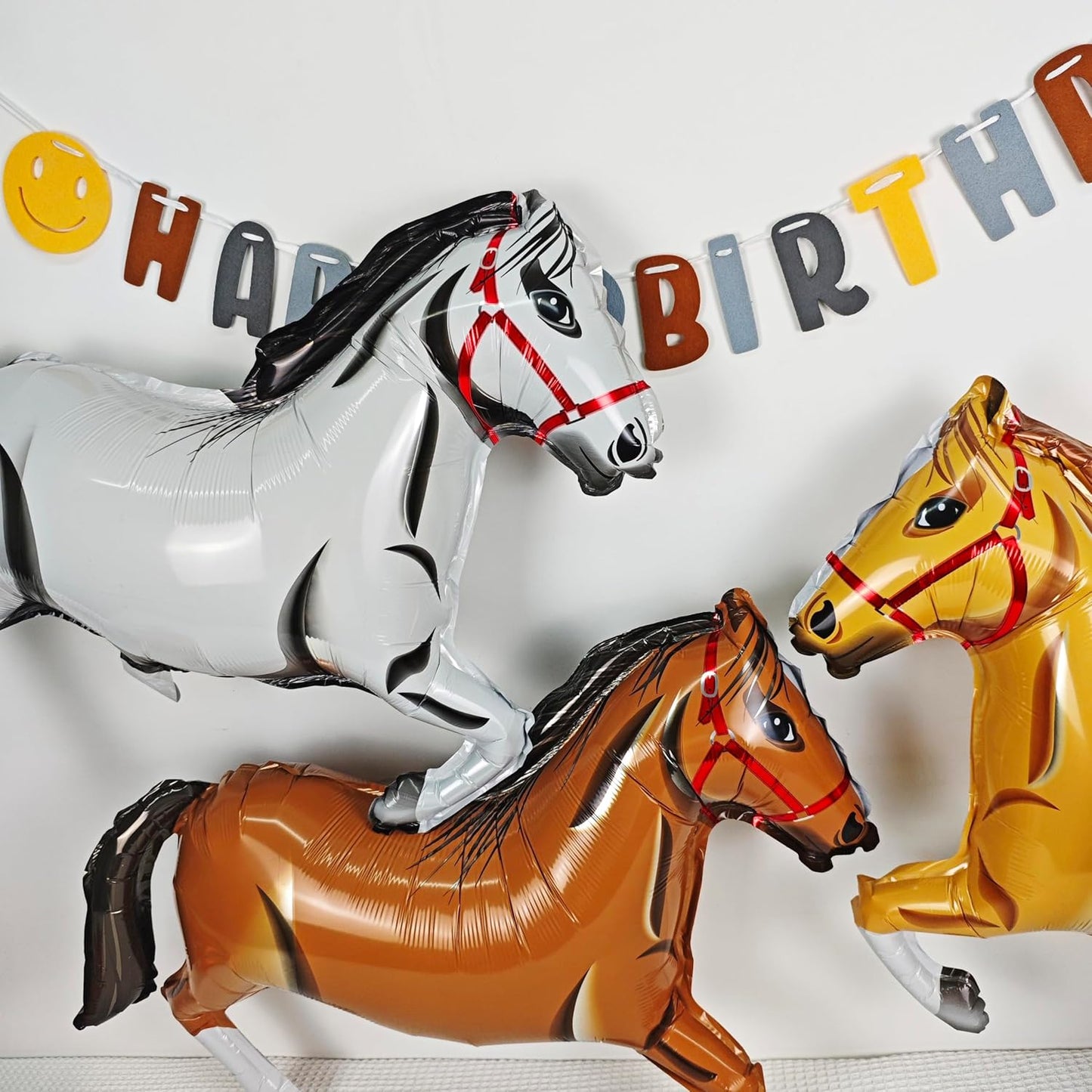 4PCS Giant Horse Balloon for Horse Themed Party Balloons gallant Horse Balloon Cowboy Birthday Party Decorations Supplies
