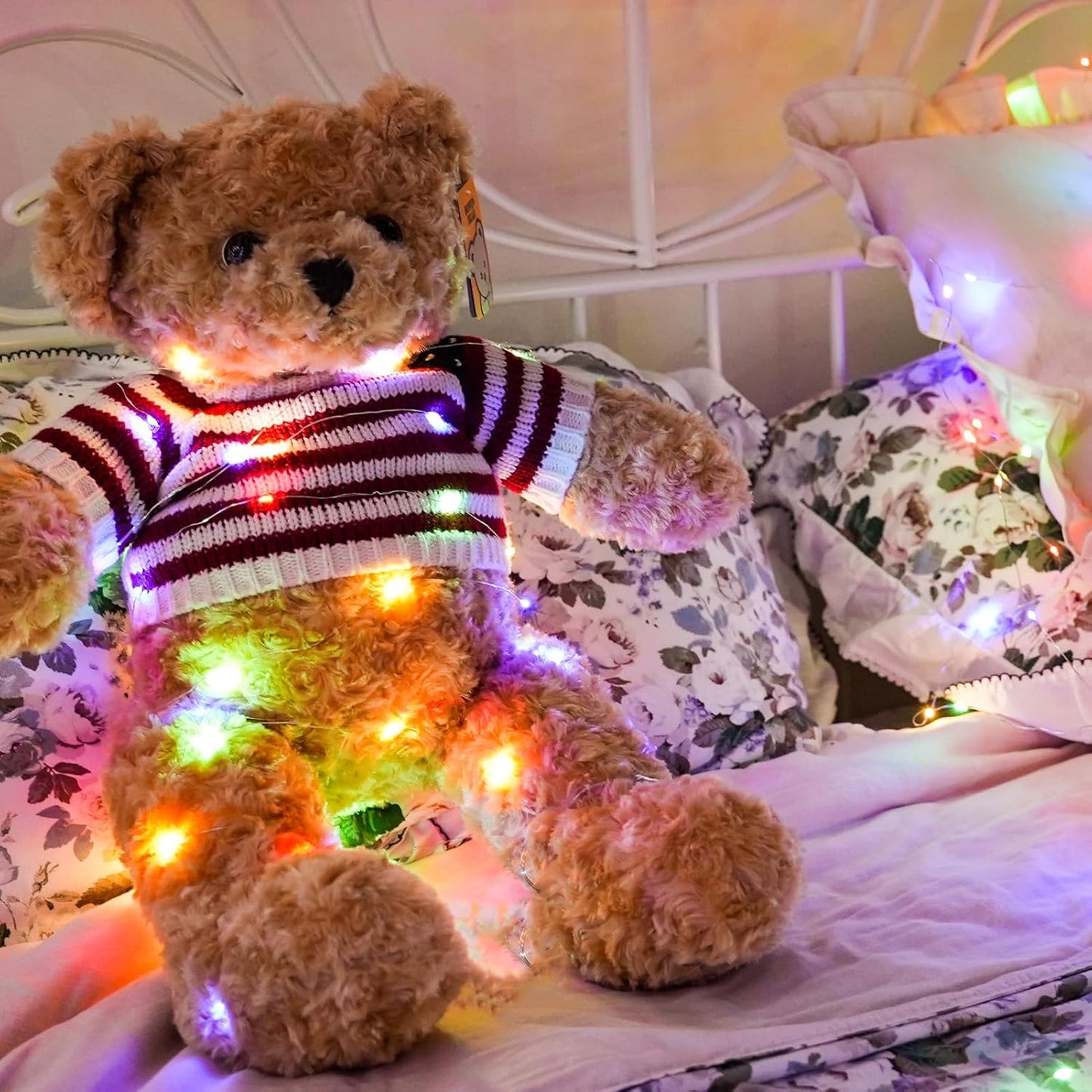 HXWEIYE 6 Pack Multicolor Fairy Lights Battery Operated, 7ft 20LED Mini Fairy String Lights Mason Jar Lights, Waterproof Firefly Starry Lights for DIY Wedding Party Bedroom Patio Christmas Décor