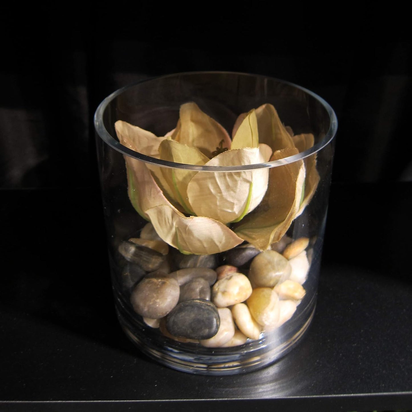 WGV Tea Light Votive Candle Holder 3x3, Clear Tiny Cylinder Glass Vase, Small Planter Terrarium for Home Accent Decor, 24 Pieces