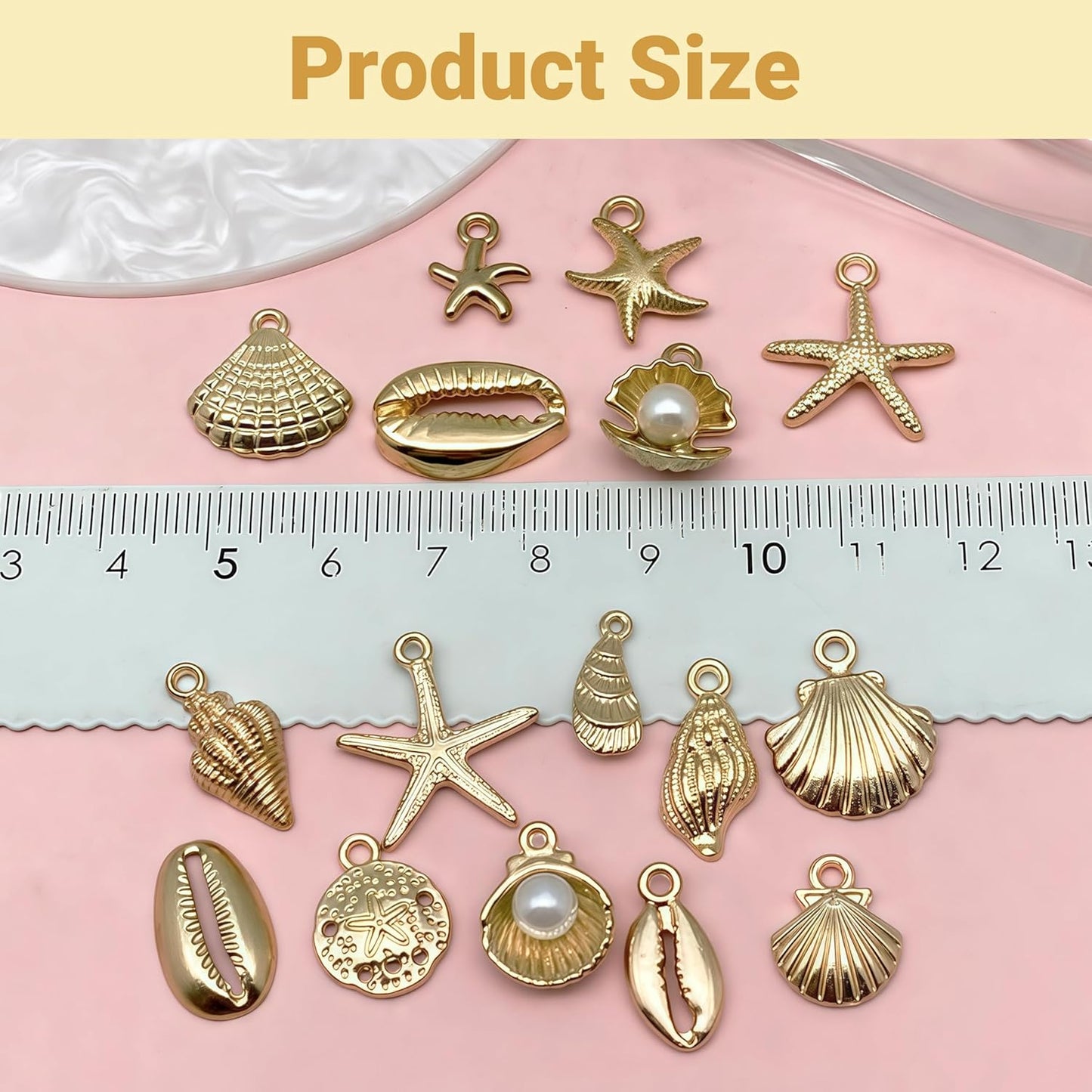 50 Sets Wine Glass Charms, Wine Charms for Stem Glasses, DIY Reusable Drink Markers for Weddings & Bachelorette with Alphabet Beads